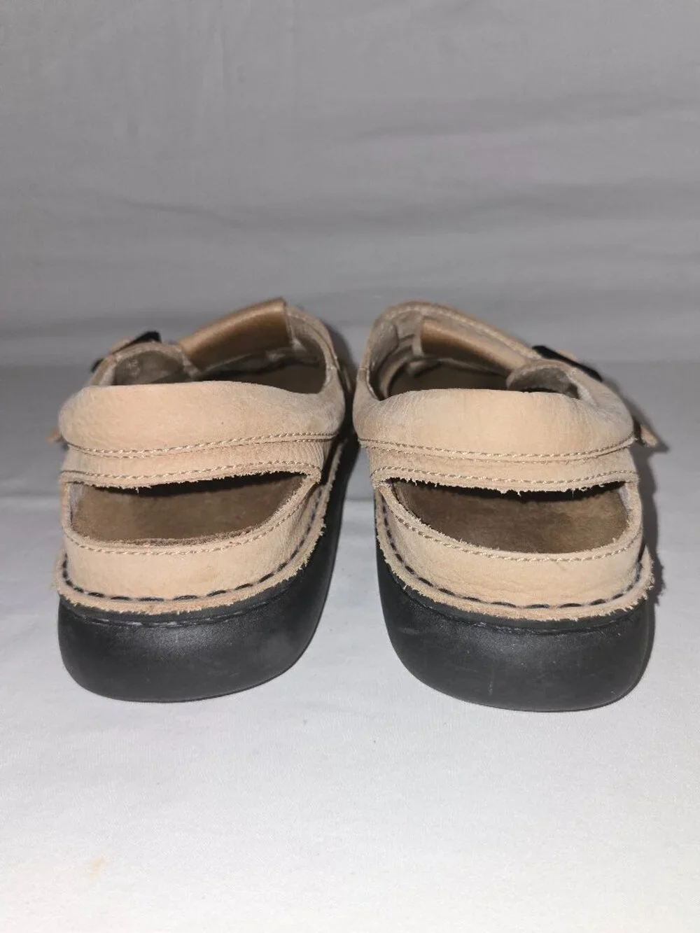 Birkenstock Footprints Light Beige Suede Nubuck Fisherman's Sandals Men's 43